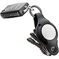 KeySmart AirTag Keychain Key Holder, Compatible with Apple AirTag Holder, Key Organizer Keychains, Case for Air Tag Key Chain, Key Ring - (Up to 5 Keys, Flex Silicone, Air Tags Not Included)