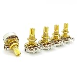 GOLD Guitar Potentiometer A250k Split Shaft Pots