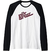 Dr. Pepper Vintage Diagonal Soda Label Raglan Baseball Tee