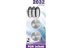 IYUKETROR Car Fob Key Replacement Batteries for Infiniti (2007-2020) EX35 FX35 FX37 FX50 G25 G35 G37 JX35 Q40 Q50 Q60 Coupe QX50 QX60 QX70 Smart Remote Battery (Pack of 2) (Check Fitment Guide)