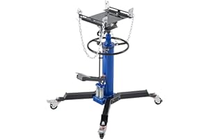 VEVOR Hydraulic Transmission Jack, 1322 lbs / 0.6 Ton Lifting Capacity Telescoping Transmission Jack with Foot Pedal, Dual Te