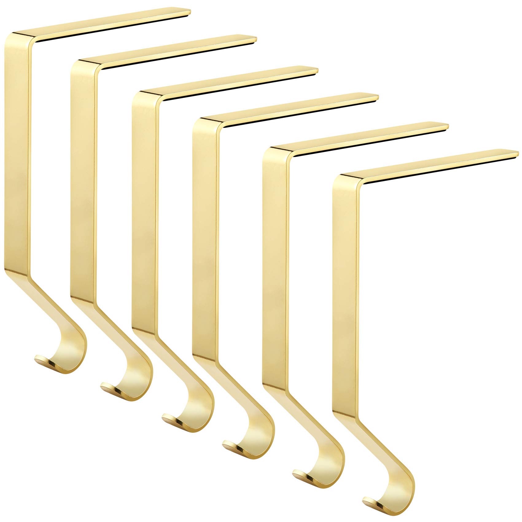 Photo 1 of 3pcs only Sunshane Christmas Stocking Holders Metal Mantel Stocking Hanger Hooks Fireplace Hang Grips for Christmas Party Decorations