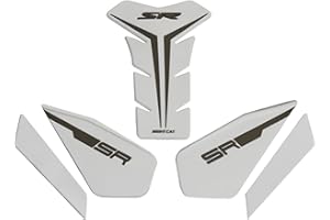 NIGHT CAT Motorcycle Tank Pad,Motorcycle Fuel Tank Protector,Gas Tank Decals Compatible With CFMOTO 450SR CF MOTO SR450 450 SR(White)