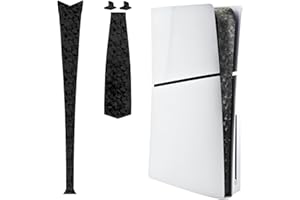 Luck&Link for Skin Sticker PS5 Slim Console Center Part Protection Texture Sticker, for PS5 Silm Digital Edition and Disc Edition Host Middle Strip Texture Skin Scratch Resistant (Broken Diamonds)