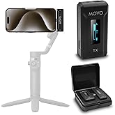 Movo WMX-2-C Wireless Microphone for iPhone 15/16 with Charging Case - 7HR Battery Wireless Lavalier Microphone for iPhone 15/16-328' Range USB C Lapel Mic