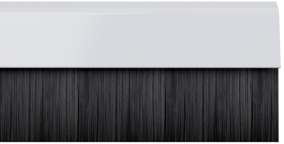 STORMGUARD, White 02SR0200838W Bottom of The Door Brush Seal Draught Excluder, 838mm
