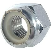 BCP Fasteners 3/8-16 Zinc-Plated Nylon Insert Hex Lock Nuts, 40 Pack | Nylon Insert Locking Design, Hex Nuts for Vibration-Resistant Fastening (BCP233)