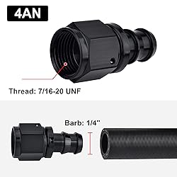 EVIL ENERGY 4AN Straight Push Lock Hose Fitting End