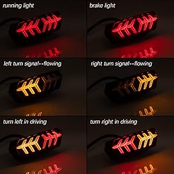 KICRY Tail Light with Turn Signals Led Integrated