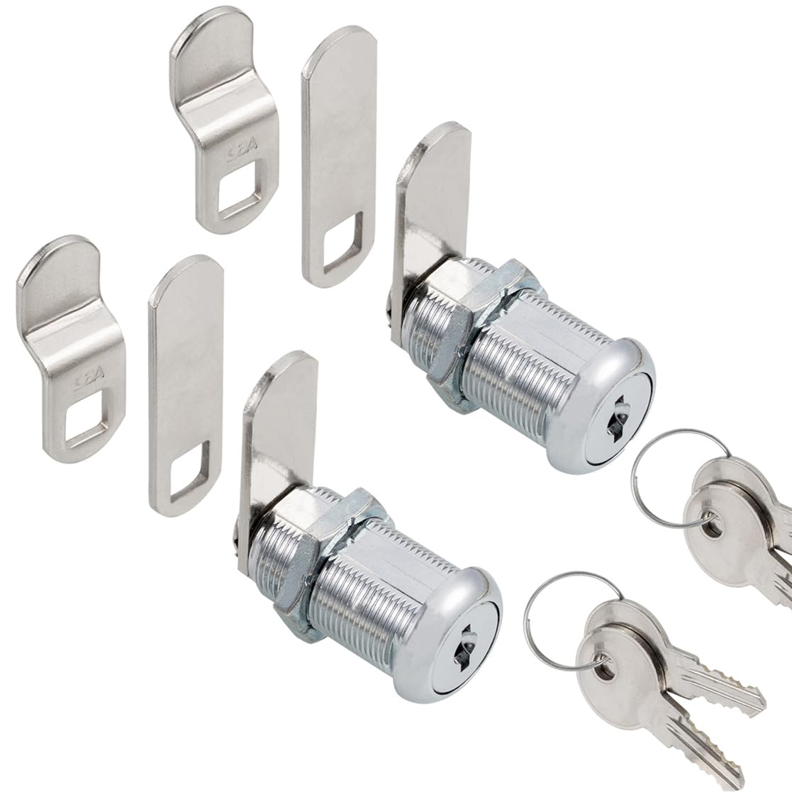 Cabinet Cam Locks Keyed Alike, 1-1/8” Cylinder