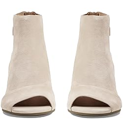 MOOMMO Women Open Toe Sandals Booties Heeled Ivory
