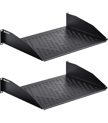Amazon.com: RAISING ELECTRONICS 1 Pack 19inch Vented Steel 2