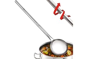 ARC ADVANCED ROYAL CHAMPION ARC LS090 36 Inch Stainless Steel Crawfish Boil Spoon Mixing ladel with Threads Removable Handle Long Handle Spoon for Large Batch Cooking Crawfish Boil and Brewing Beer