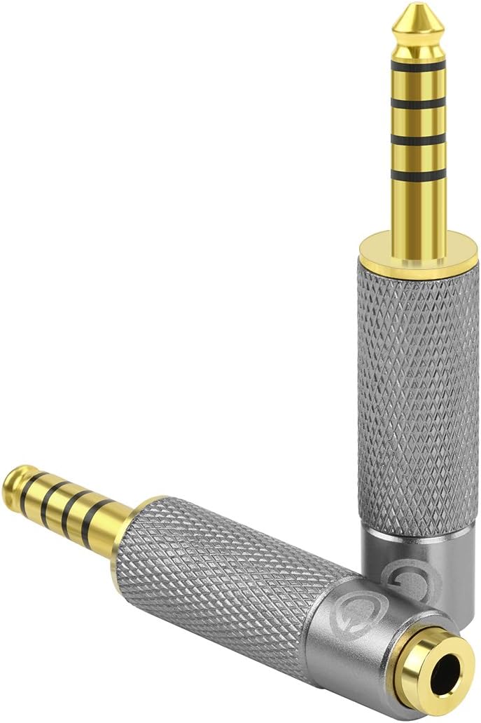 GEEKRIA 4.4mm Male to (1/8'') 3.5mm/2.5mm Balanced Female Headphones Adapter, Aluminum Alloy Conversion Audio Plug - Image 5