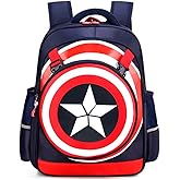 Yunniel Kids Backpack Children School Bag Comic Waterproof Book Bag Travel Bag for Boys