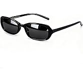 FancyPink Polarized Retro Oval Sunglasses for Women Small Chic 90s Vintage Style Trendy Slim Narrow Y2k Mirroed Sunglasses