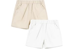 HahaNice Toddler Boys Chino Shorts - Summer Cloths Twill Shorts for Kids