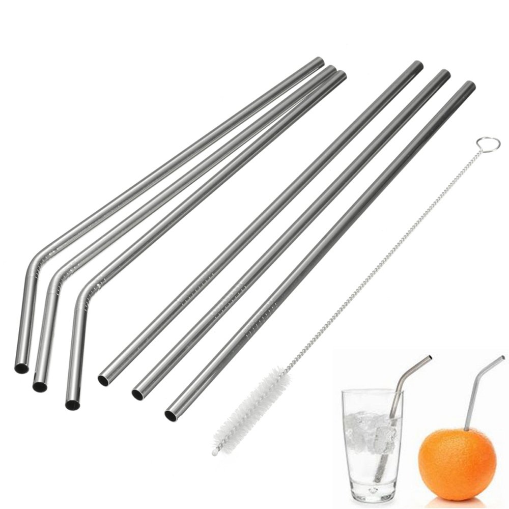 Buy MIXIAO Stainless Steel Drinking Straws, Reusable Metal Drinking