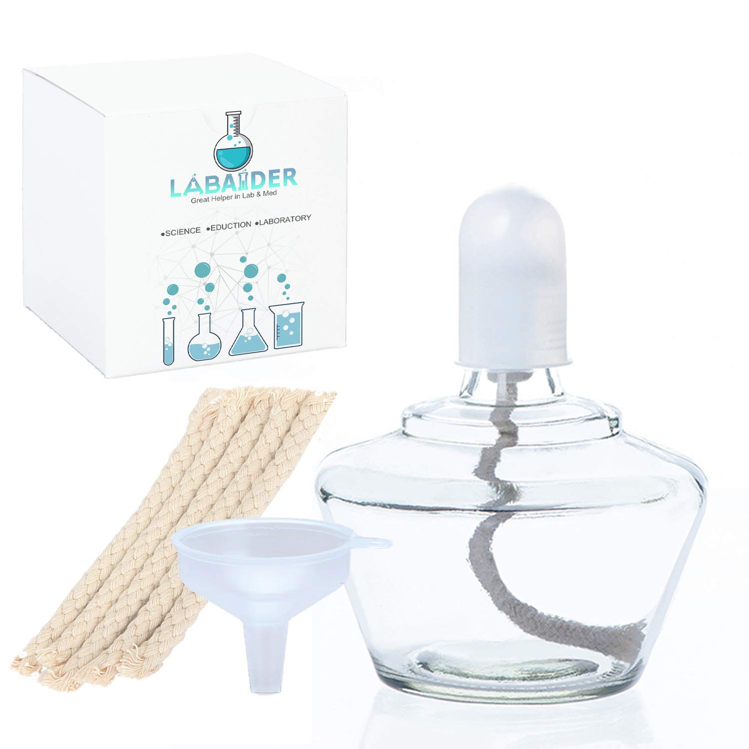 Classic Style Alcohol Burner Lamp Glass Bunsen Burners Lab Equipment Heating 150ml With 5 Free Replacement 6inch Wicks And Funnel Amazon Com Industrial Scientific