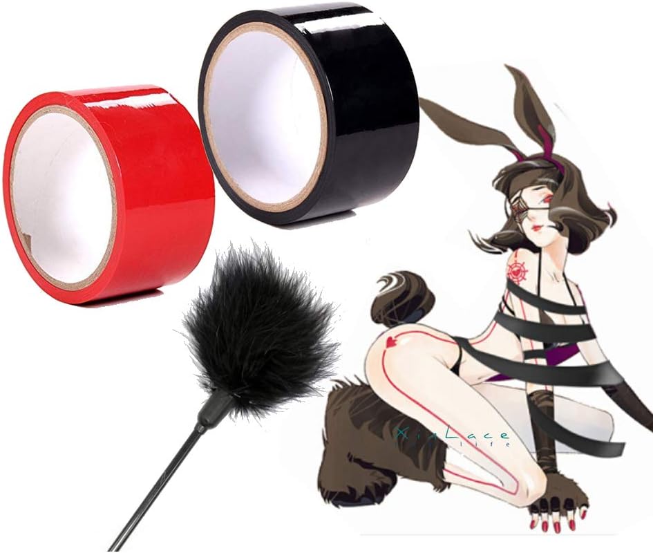Anti-Static Tape, non-Adhesive Tape, Red + Black 2 pieces Tape