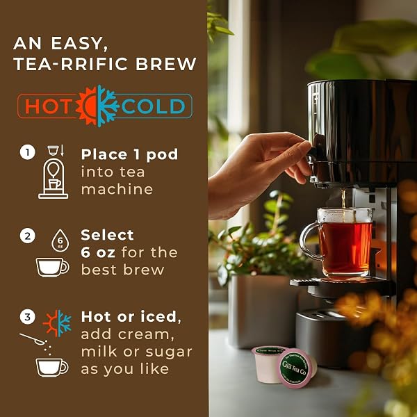 GYA TEA CO ENGLISH BREAKFAST TEA GIFT SET (16 CT) – HIGH CAFFEINE WELLNESS TEA POD RICH IN VITAMIN D, D3 FOR REFRESH & ENERGY