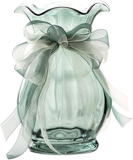 Amazon 装飾用の花瓶 フランスのビーム口創造的なガラス花瓶透明リビングルームテレビキャビネット装飾的な装飾品 モダンな家の装飾の花瓶 花器 インテリアボウル オンライン通販