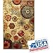 New Medallion Floral Shapes Area Rug 8 Feet X 10 Feet , Multicolor, Multi Color,Carpet, Soft Rug, Stain Resistant, Foyer, Dining Room, Living Room, Bedroom