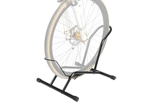 Bicycle Floor Stand, Steel Bike Parking Rack Fits 16"-29" Bikes, Cycling Storage Organizer for Indoor Outdoor Home Garage, Bi