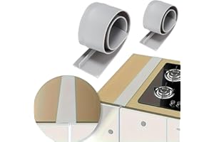 KOOKKIT 2 Pack Flexible Kitchen Stove Gap Covers, Silicone Gap Fillers Between Counter and Stovetop,Washer, Oven, Dryer, Easy to Wipe, Food grade silicone material (Gray,21in)