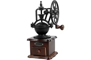 GLMFAN Manual Coffee Grinder, Mini Hand Coffee Grinder, Ceramic Burr Coffee Bean Mill with Hand Crank for Home Use, Travel, C