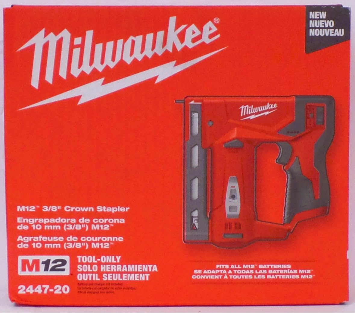 Milwaukee 2447-20 M12 3/8 Crown Stapler