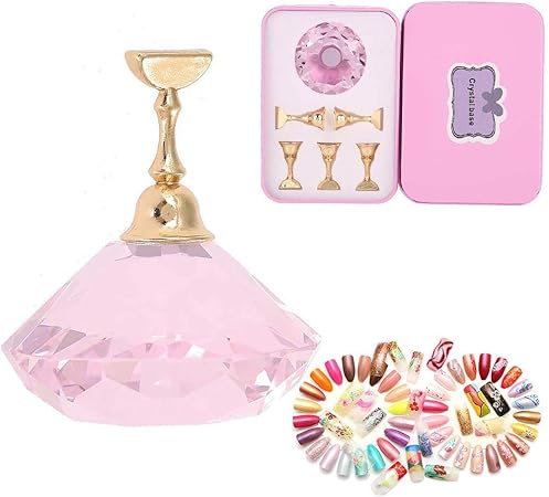Amazon ネイルチップホルダースタンド 磁性合金のネイルアートディスプレイチップスタンドベースサロンマニキュアツール自作と実践 ピンク Zjchao ネイルフォーム 通販