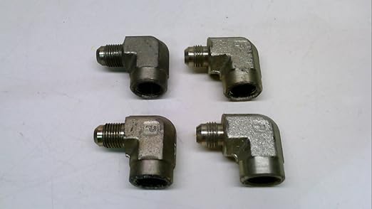Parker 6 6 Dtx S Pack Of 4 Elbow Fittings Size 3 8 Jic