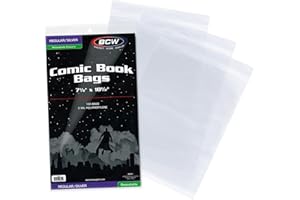 BCW Supplies Resealable Silver Comic Bags (100 Count Pack)
