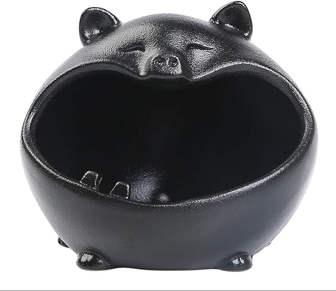 Cigarrillo De dibujos animados de la boca grande Cerdo lindo Cenicero