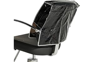 Betty Dain Salon Chair Cover, Protects Spa/Salon Chair Upholstery from Stains, Chemicals, Moisture, and Wear, Square, Fits Most Salon Chairs, Durable Vinyl, Black
