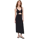 L*Space Camille Dress for Women, Fitted Ribbed Maxi | Ankle Length With Side Slit, Chic Dress For Vacation &amp; Special Occasions