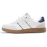 LUCKY STEP Men's Fashion Sneakers Casual Shoes Retro Suede Genuine Leather Skate Tennis Walking Shoes for Male