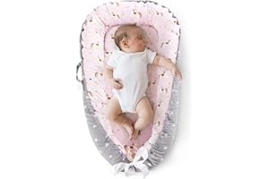 SOOBABY Baby Lounger Cover Baby Nest Cover 100% Cotton Breathable Sleeping Bed Cover for Newborn Nest Co Sleeping Bed Machine Washable,Horse
