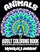 Animals Adult Coloring Book: Stress Relieving Patterns of Elephants, Cats, Dolphins, Owl, Peacock, Panda, Fox, and More (Stress Relieving Designs) (Volume 1)