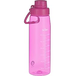 Edmyre Water Bottle 32oz, clear water bottle with
