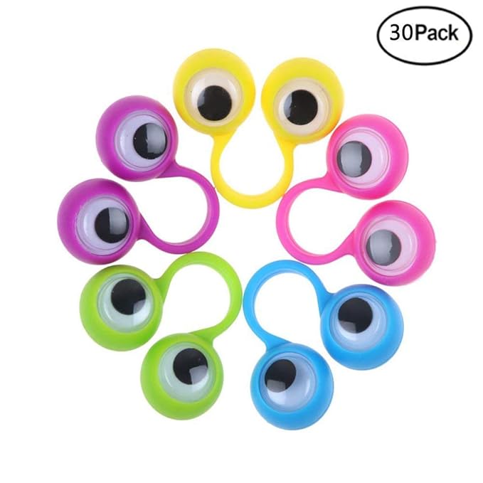 iMagitek Google Eye Finger Puppet Oobi Eye Ring Toys