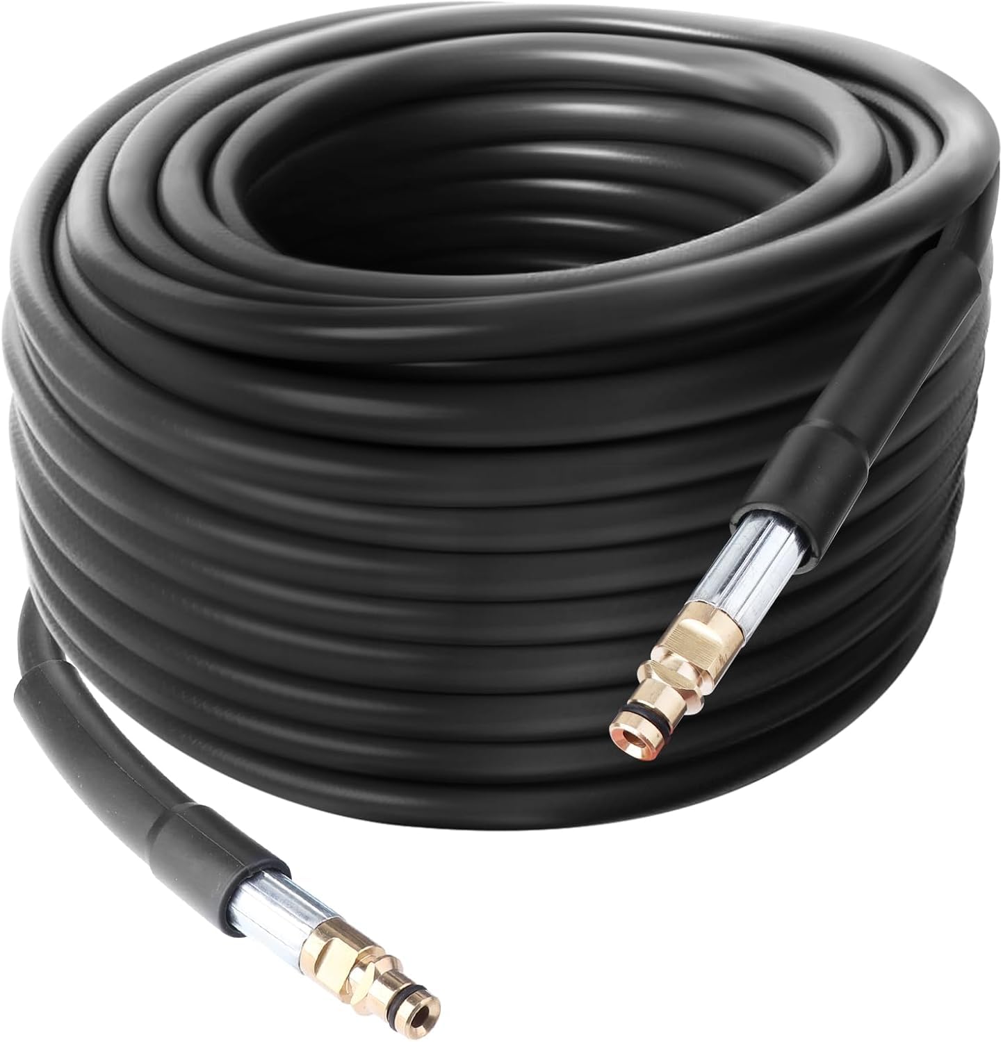 10M Replacement Pressure Washer Hose Compatible with Kärcher K Series Pressure Washers K2 K3 K4 K5 K6 K7, Click Type Plug Quick Connector, Garden Extension Hose Spare Parts Accessories