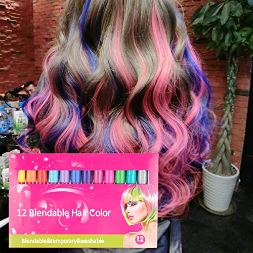 Mojidecor Hair Chalk For Kids Girls Temporary Hair Chalks Colour