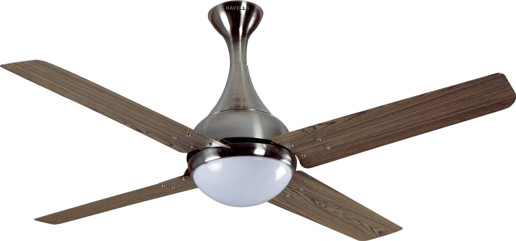 Havells Dew 1320mm Ceiling Fan (Viking Teak Brush Nickel)