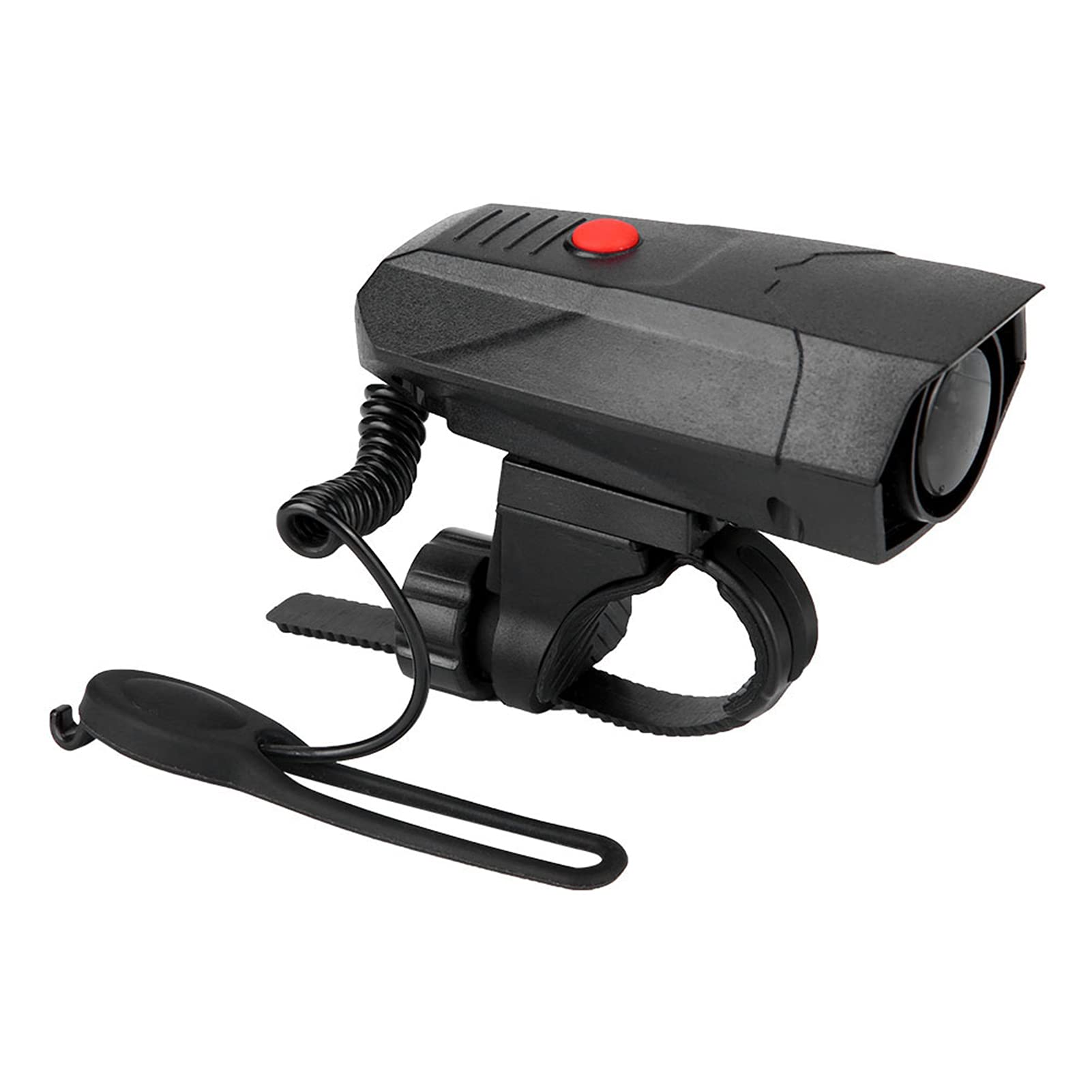 BOROCO Bike Horn Loud 110 db IP4 Waterproof Two Sound Modes Electronic Cycling Horn for Bicycles MTB E Bikes (Black)