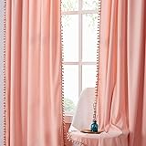 Treatmentex Pompom Velvet Curtains for Bedroom