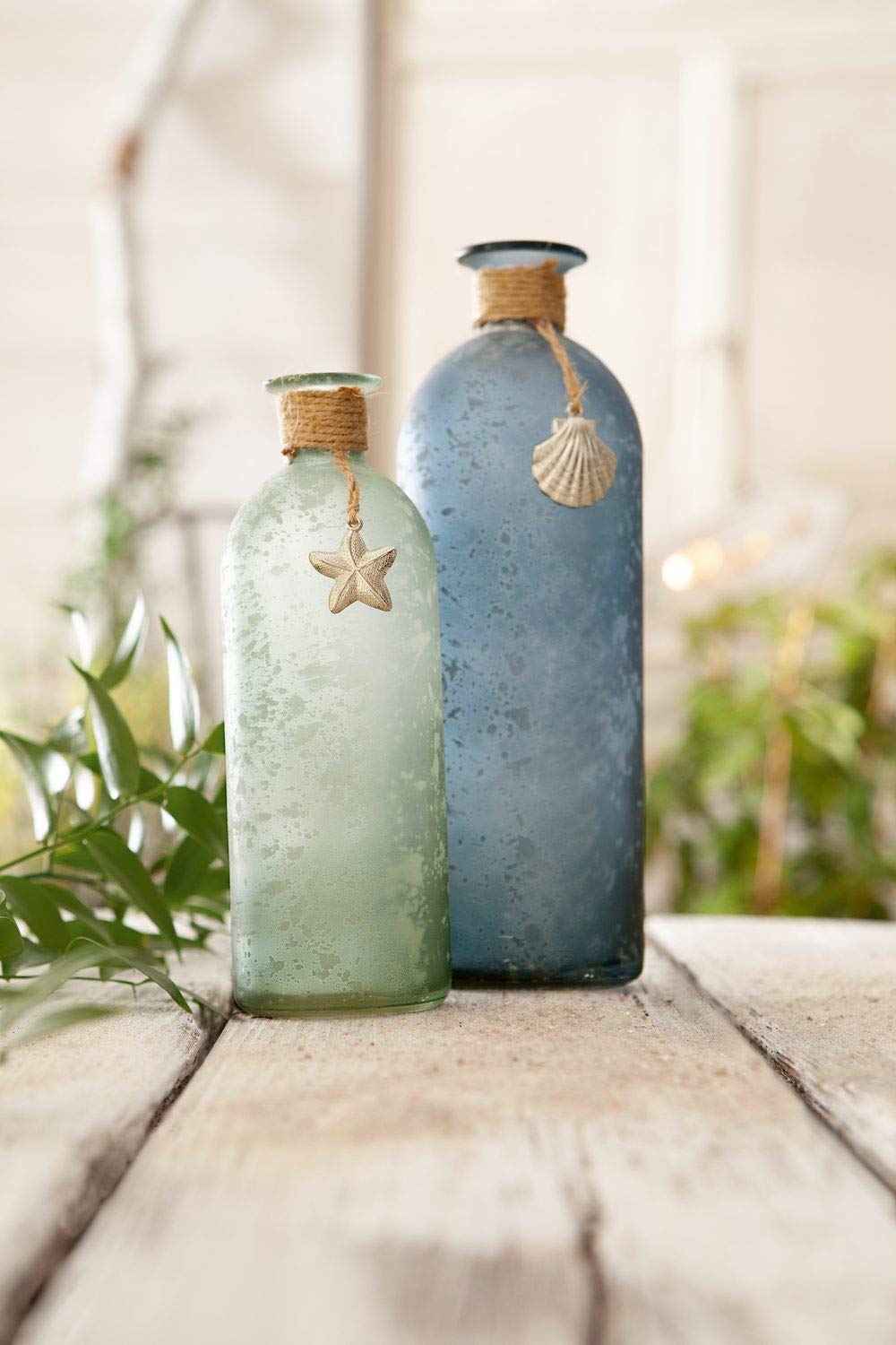 Set of 2 decorative maritime vases