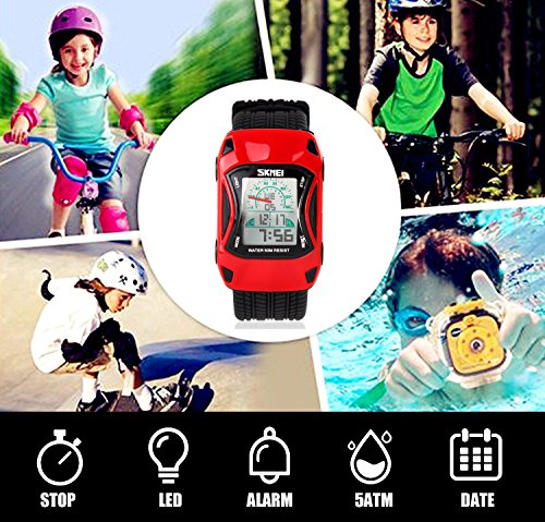 6 Waterproof+Function+Digital+Watches+Children