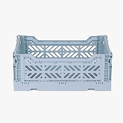 Aykasa Collapsible Storage Bins, Plastic Crate for